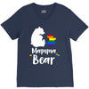 mama bear gay pride V-Neck Tee