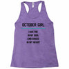 October Girl Racerback Tank