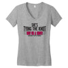 shes tying the knot buy us a shot Women's V-Neck T-Shirt