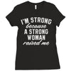 strong woman Ladies Fitted T-Shirt