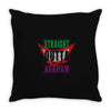 straight outta arkham Throw Pillow