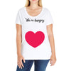 We're Hungry with Heart Ladies Curvy T-Shirt