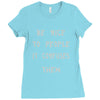 be nice to people girls Ladies Fitted T-Shirt