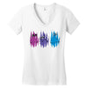 Colorful Cats Women's V-Neck T-Shirt