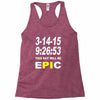 pi day 2015 pie math Racerback Tank