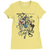 ninja aliens Ladies Fitted T-Shirt