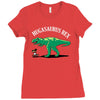 hugasaurus rex Ladies Fitted T-Shirt
