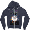 who loves miniatur schnauzer Zipper Hoodie
