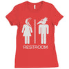 restroom for the recently deceased Ladies Fitted T-Shirt