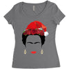 frida kahlo christmas Women's Triblend Scoop T-shirt