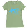 surf board surfer australia save a wave ride a surfer ocean Ladies Fitted T-Shirt