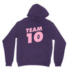team 10 light pink Unisex Hoodie