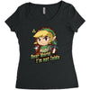 dear world, i&rsquo;m not zelda Women's Triblend Scoop T-shirt