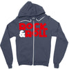 rock n roll Zipper Hoodie