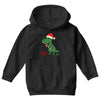 christmas dinosaur Youth Hoodie