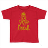 uomo dakar stampa oro moto deserto parigi africa sport Toddler T-shirt