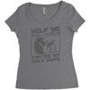 help me stack overflow youre myo nly hope Women's Triblend Scoop T-shirt