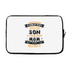 Super Cool Son Of A Freaking Awesome Mom Laptop sleeve