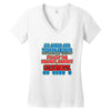 push me around grandpa Women's V-Neck T-Shirt