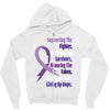 supporting the fighter, admiring the survivors, honoring the taken Zipper Hoodie