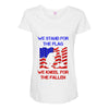 we stand for the flag Maternity Scoop Neck T-shirt