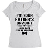 fathers day gift Women's Triblend Scoop T-shirt