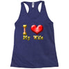 i heart my wife Racerback Tank