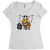 monster i will bee bat Women's Triblend Scoop T-shirt
