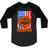 halloween american flag halloween american flag 3/4 Sleeve Shirt