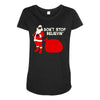 don't stop believin Maternity Scoop Neck T-shirt