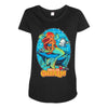 the little cthulhu Maternity Scoop Neck T-shirt