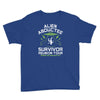alien abductee survivor tour ufo nerd geek comic funny Youth Tee