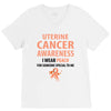 wear peach for uterine cancer V-Neck Tee