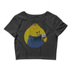 ugly lego drink coffee Crop Top