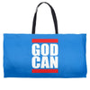 god can Weekender Totes