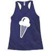 ice cream cone funny Racerback Tank