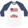 Stand For The Flag We Kneel For The Fallen 3/4 Sleeve Shirt