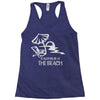 i'd rather be at the beach Racerback Tank