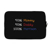mommy daddy harrison baby name Laptop sleeve