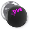 fuck love party Pin-back button