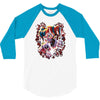 wicked jester skull 3/4 Sleeve Shirt