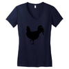 Chicken and Little Chick Women's V-Neck T-Shirt