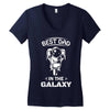 Best Dad in The Galaxy Women's V-Neck T-Shirt