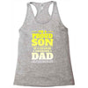 proud son dad Racerback Tank