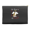 my boxer is my valentine1 Accessory Pouches