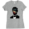 abraham lincoln independence day flag america Ladies Fitted T-Shirt