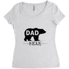 dad bear Women's Triblend Scoop T-shirt