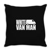 white van man funny Throw Pillow