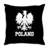 poland polska polish football flag new Throw Pillow