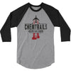 jet chemtrails red &amp; grey logo 3/4 Sleeve Shirt
